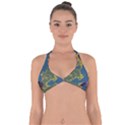 Map Geography World Halter Neck Bikini Top View1