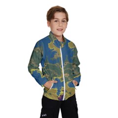 Map Geography World Kids  Windbreaker