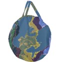 Map Geography World Giant Round Zipper Tote View1