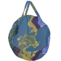 Map Geography World Giant Round Zipper Tote View2