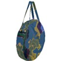 Map Geography World Giant Round Zipper Tote View3