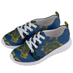 Map Geography World Women s Lightweight Sports Shoes by HermanTelo