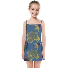 Map Geography World Kids  Summer Sun Dress