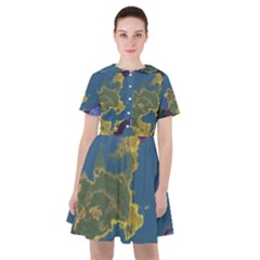 Map Geography World Sailor Dress