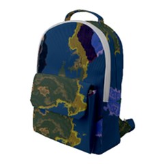 Map Geography World Flap Pocket Backpack (large)