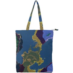 Map Geography World Double Zip Up Tote Bag