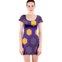 Communication Network Digital Short Sleeve Bodycon Dress View1