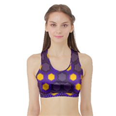 Communication Network Digital Sports Bra With Border by HermanTelo