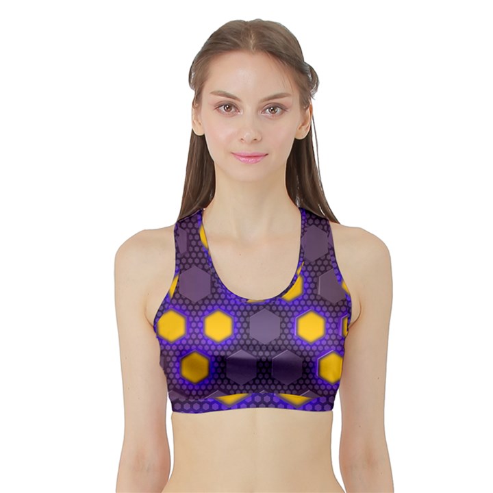 Communication Network Digital Sports Bra with Border