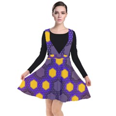 Communication Network Digital Plunge Pinafore Dress