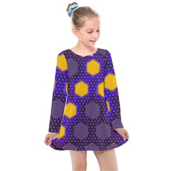 Communication Network Digital Kids  Long Sleeve Dress by HermanTelo