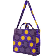 Communication Network Digital Square Shoulder Tote Bag