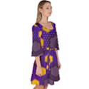 Communication Network Digital Velour Kimono Dress View3