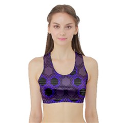 Networking Communication Technology Sports Bra With Border