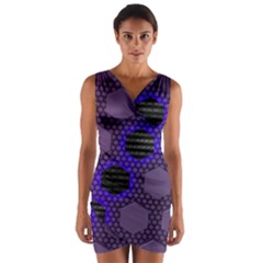 Networking Communication Technology Wrap Front Bodycon Dress