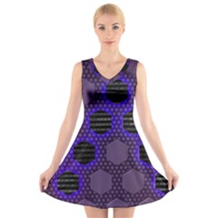 Networking Communication Technology V-neck Sleeveless Dress