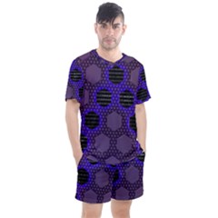 Networking Communication Technology Men s Mesh Tee And Shorts Set