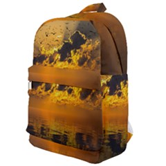 Sunset Reflection Birds Clouds Sky Classic Backpack