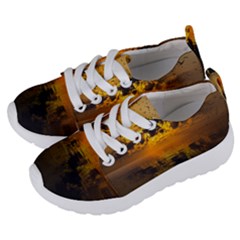 Sunset Reflection Birds Clouds Sky Kids  Lightweight Sports Shoes