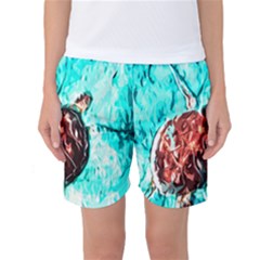 Tortoise Marine Animal Shell Sea Women s Basketball Shorts by HermanTelo