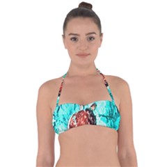 Tortoise Marine Animal Shell Sea Halter Bandeau Bikini Top