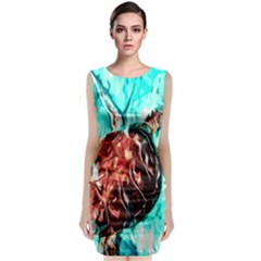 Tortoise Marine Animal Shell Sea Classic Sleeveless Midi Dress