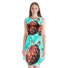 Tortoise Marine Animal Shell Sea Sleeveless Chiffon Dress  