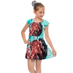 Tortoise Marine Animal Shell Sea Kids  Cap Sleeve Dress