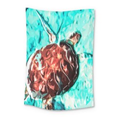 Tortoise Marine Animal Shell Sea Small Tapestry