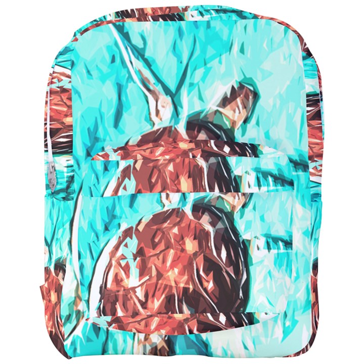 Tortoise Marine Animal Shell Sea Full Print Backpack