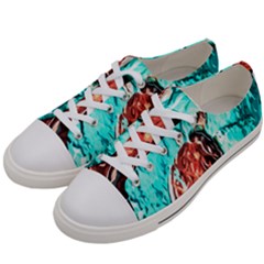 Tortoise Marine Animal Shell Sea Women s Low Top Canvas Sneakers by HermanTelo