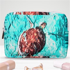 Tortoise Marine Animal Shell Sea Make Up Pouch (medium)