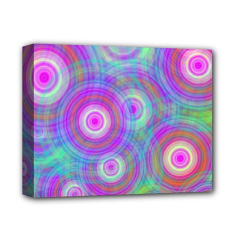 Circle Colorful Pattern Background Deluxe Canvas 14  X 11  (stretched) by HermanTelo