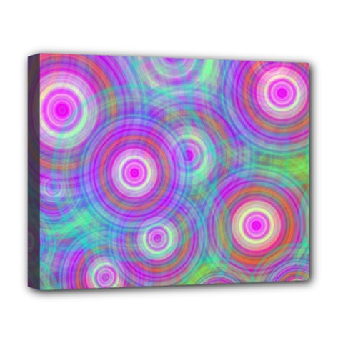 Circle Colorful Pattern Background Deluxe Canvas 20  X 16  (stretched)