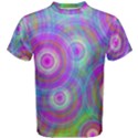 Circle Colorful Pattern Background Men s Cotton Tee View1