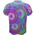 Circle Colorful Pattern Background Men s Cotton Tee View2