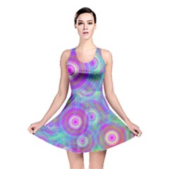 Circle Colorful Pattern Background Reversible Skater Dress