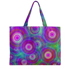 Circle Colorful Pattern Background Zipper Mini Tote Bag