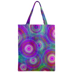 Circle Colorful Pattern Background Zipper Classic Tote Bag