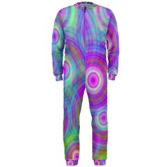 Circle Colorful Pattern Background Onepiece Jumpsuit (men) 