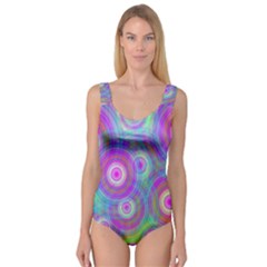 Circle Colorful Pattern Background Princess Tank Leotard  by HermanTelo