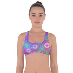 Circle Colorful Pattern Background Got No Strings Sports Bra