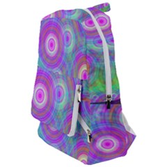 Circle Colorful Pattern Background Travelers  Backpack