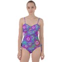 Circle Colorful Pattern Background Sweetheart Tankini Set View1