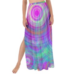 Circle Colorful Pattern Background Maxi Chiffon Tie-up Sarong