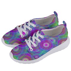 Circle Colorful Pattern Background Women s Lightweight Sports Shoes by HermanTelo