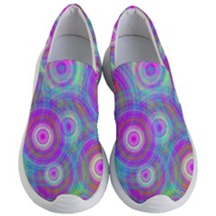 Circle Colorful Pattern Background Women s Lightweight Slip Ons