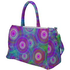 Circle Colorful Pattern Background Duffel Travel Bag by HermanTelo