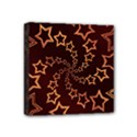 Gold Stars Spiral Chic Mini Canvas 4  x 4  (Stretched) View1