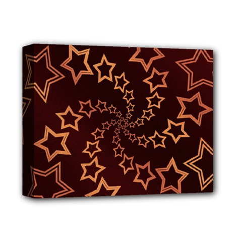 Gold Stars Spiral Chic Deluxe Canvas 14  X 11  (stretched)